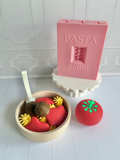 3D Printed Sensory Pasta Play Set