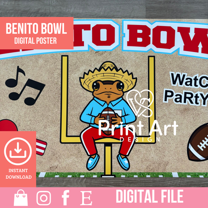 Benito Bowl Game Day Banner Template
