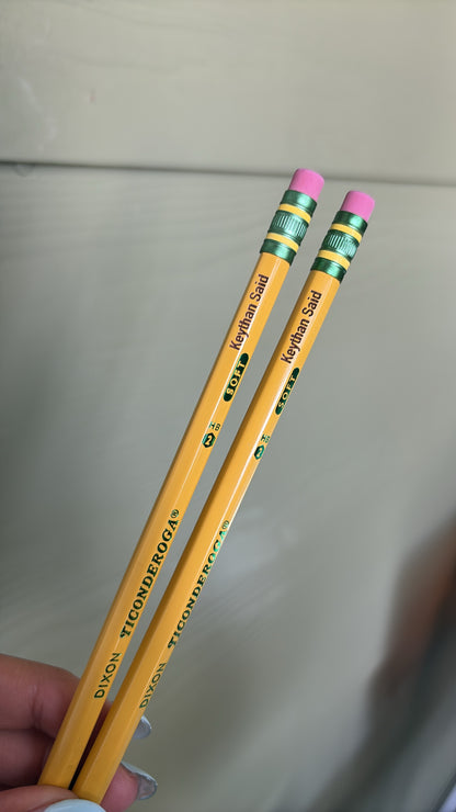 Lápices Customizados (Grabados) 5-pack Amarillos