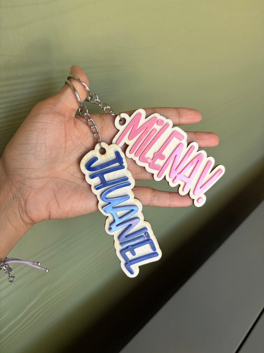 Tags en madera y acrílico