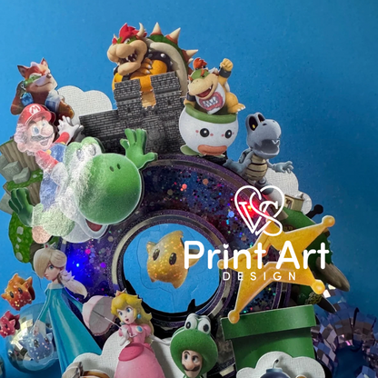 Mario Galaxy Cake Topper