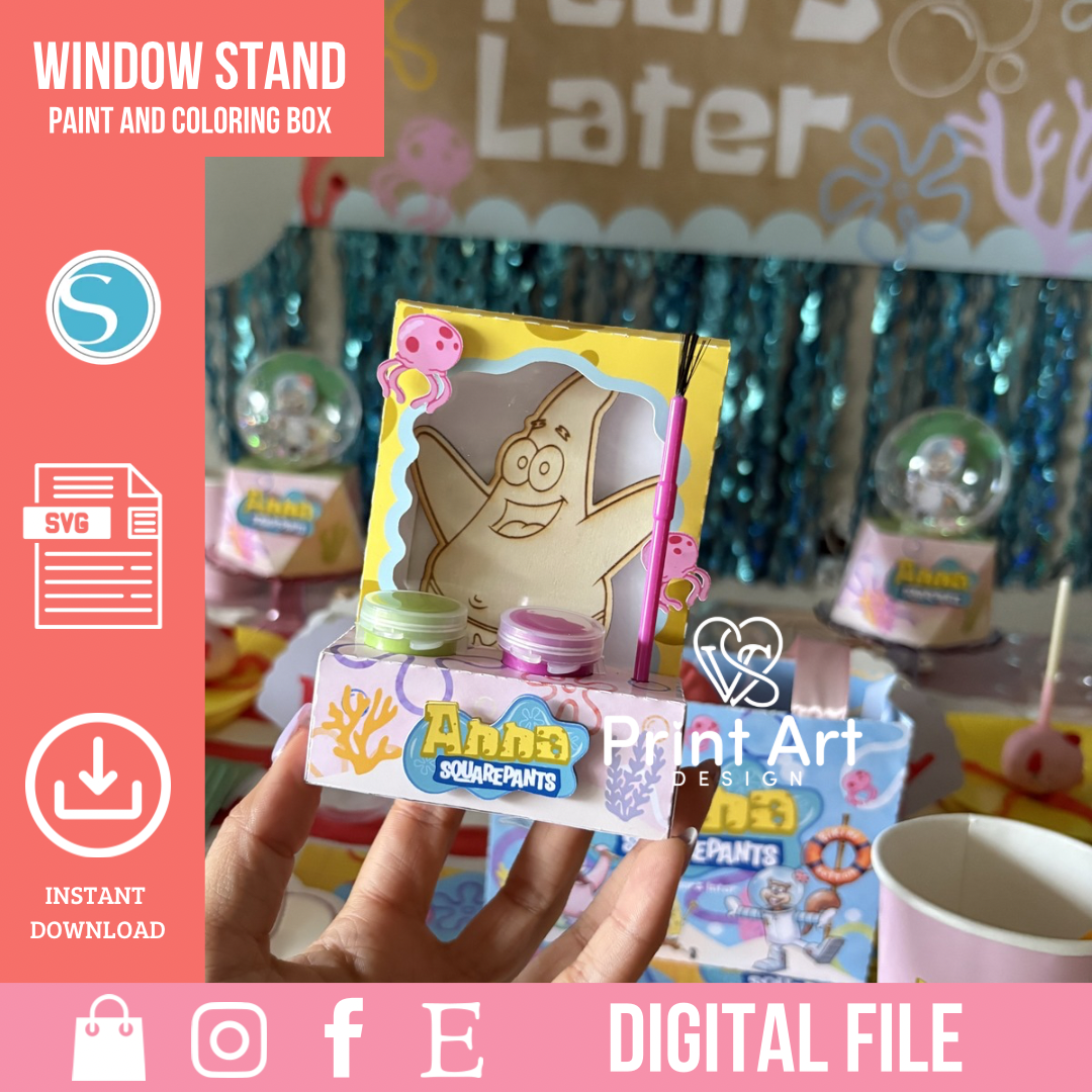 Window Stand Paint / Coloring Box