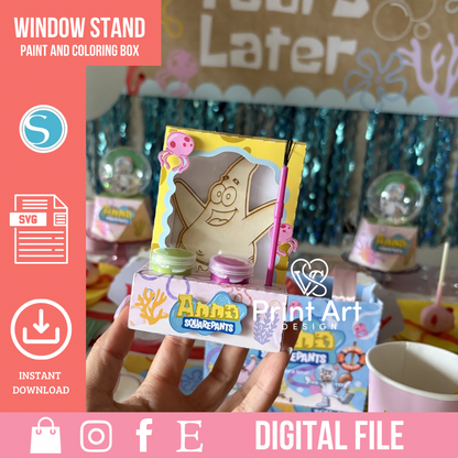 Window Stand Paint / Coloring Box