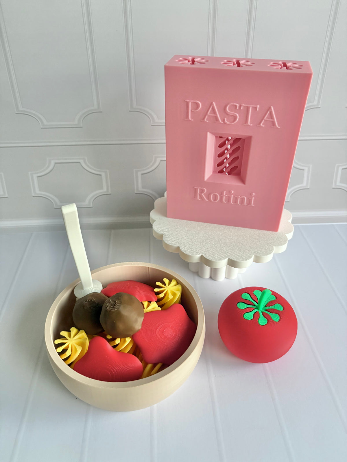 3D Printed Sensory Pasta Play Set